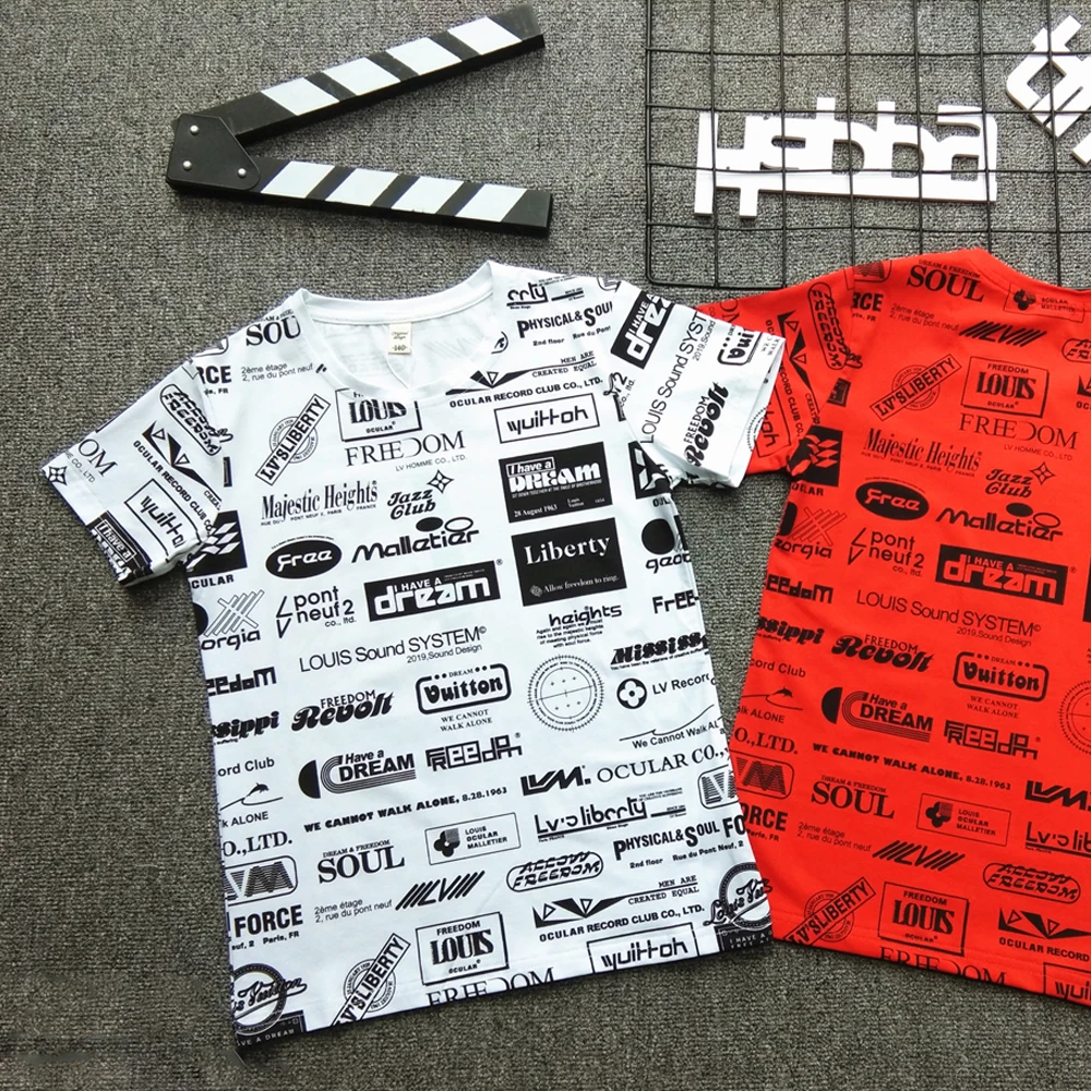 Round Neck White T-shirt Boy's T-shirts 