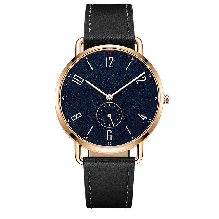 Высокое качество отделки из нержавеющей стальной корпус Женева кварцевые наручные часы мужские наручные часы золота с сапфировое стекло