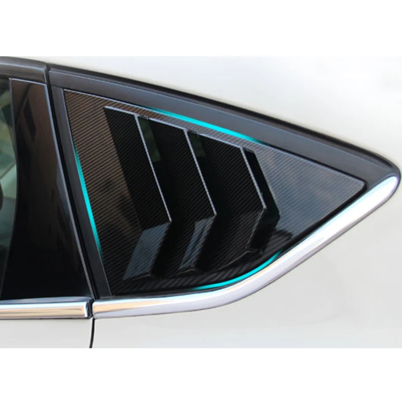 Carbon Fiber Car Rear Window Triangle Shutter Louver for Ford Focus ...