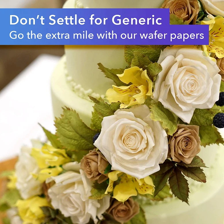 Съедобная прямоугольная бумага формата A4 для риса и вафель бумажные листы съедобного принтера толщиной 0 35 мм упаковки