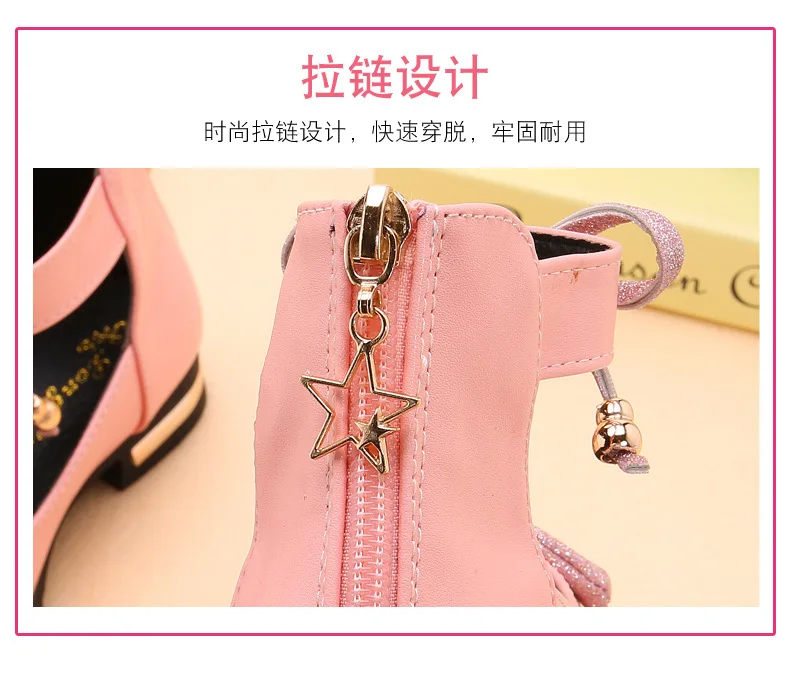 New arrival bling bling beautiful kids sandals shoes for girls 2023