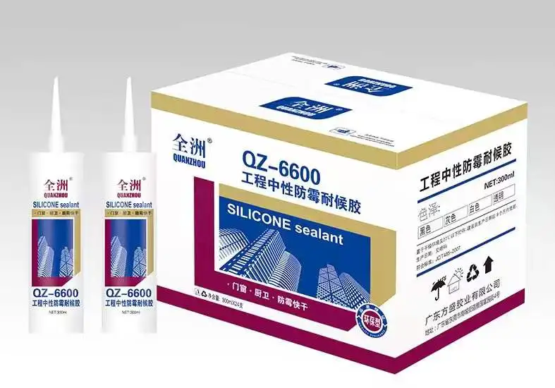 Quanzhou 301 Acid Silicone Glass Glue Sealant Dry Quickly Transparent