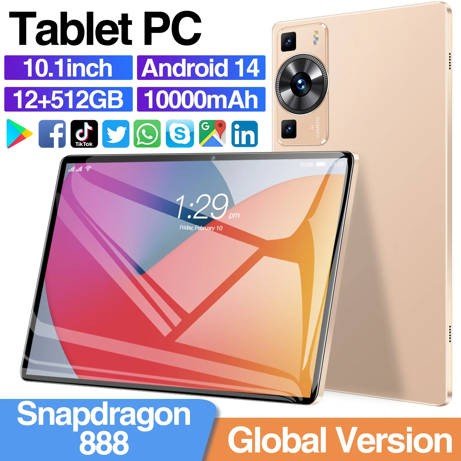 Android 14オールインワンタッチLCD Android P60 Proタブレット