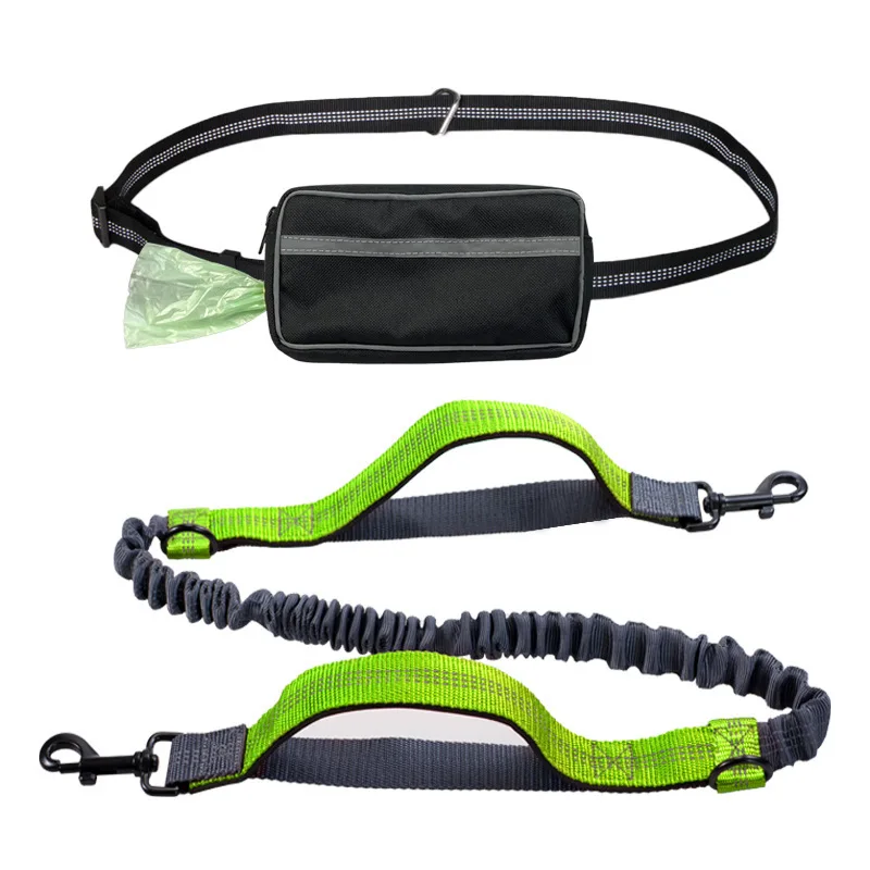 Manufacturer Custom Logo Polyester Dog Leash Set Luxury Pet Dog Leashes with waist belt details