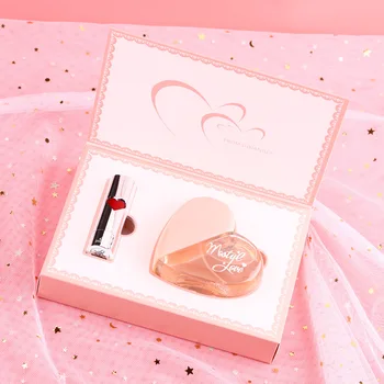 Wholesale Net Red Di Xiang First Love Paris Pink Love Perfume Lipstick Gift Box with Lasting Light Fragrance for Women