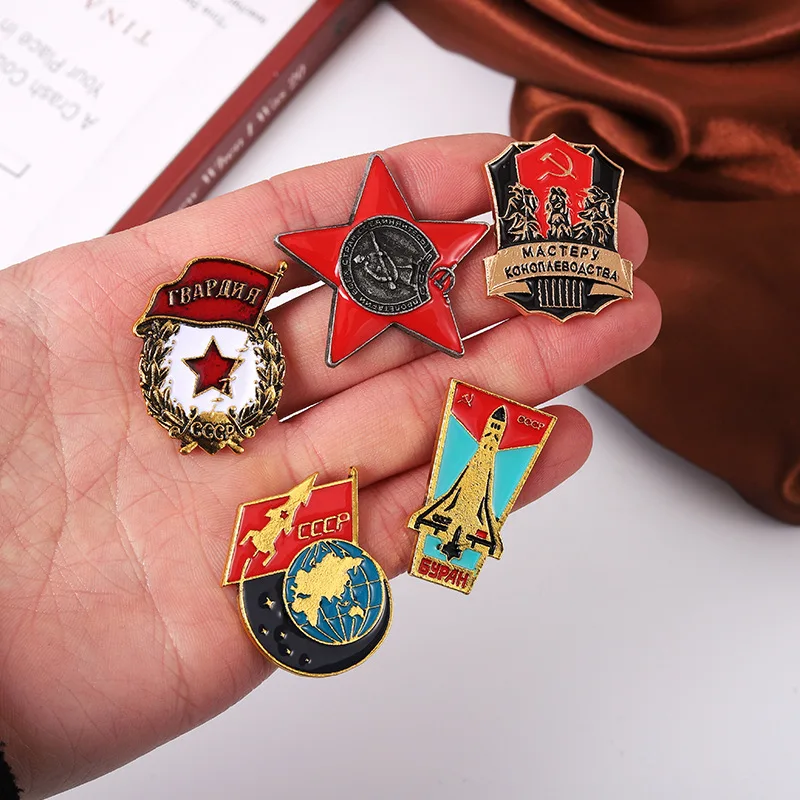 CCCP Cold War Enamel Pins - History & Memory Metal Badges