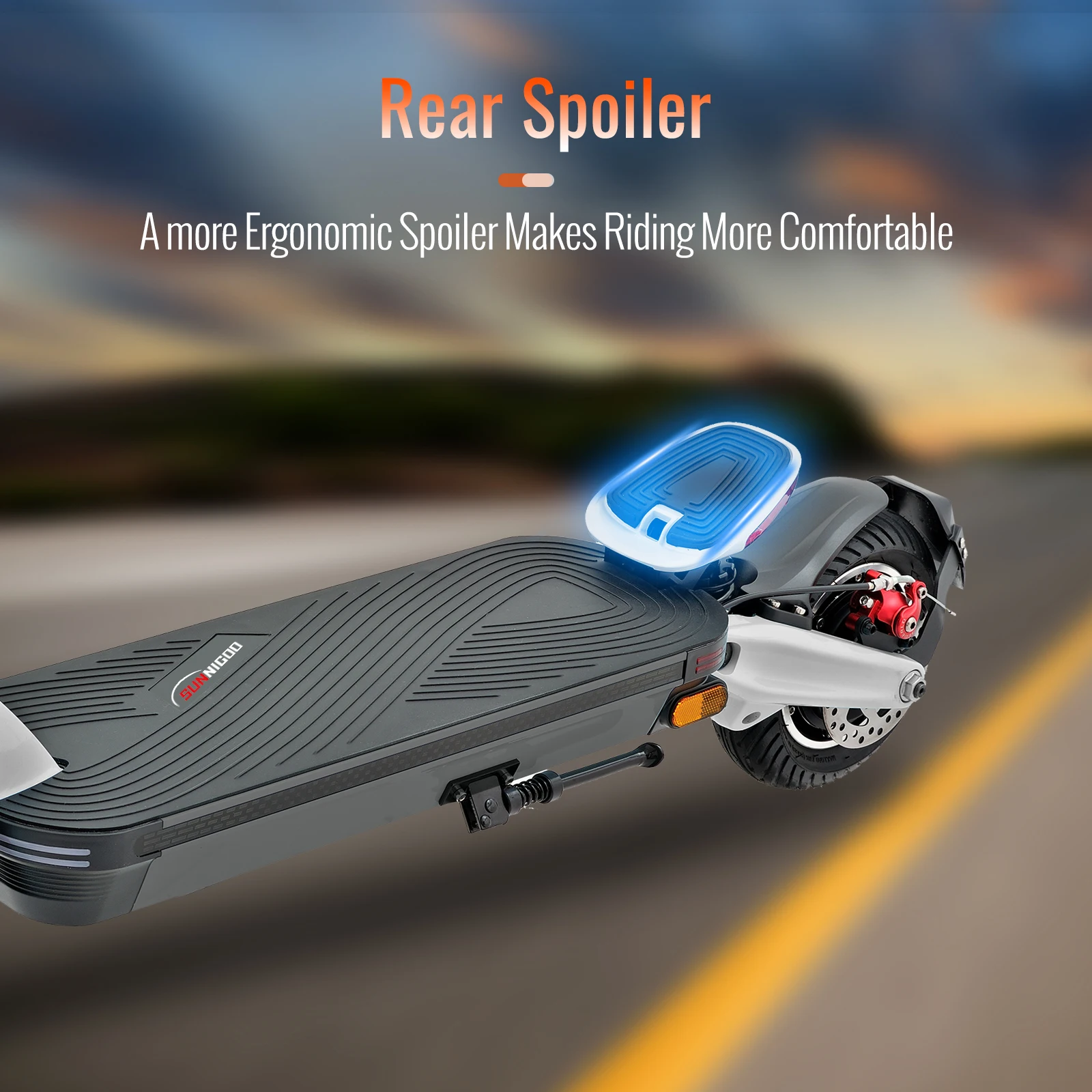 Manufacturer High-end Dual C Type Oil Hydraulic Suspension Electric Scooter Kick Rear Standboard Escooter for Riding Player
