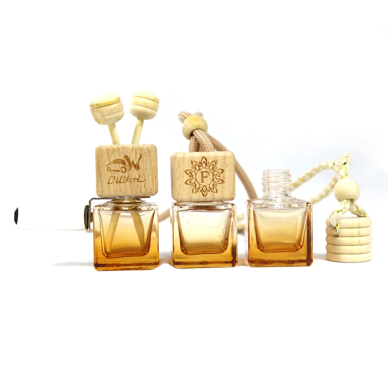 5ml/8ml/10ml Luxury Car Air Freshener Diffuser Glass Bottle Clear Empty Hanging Car Perfume Bottle