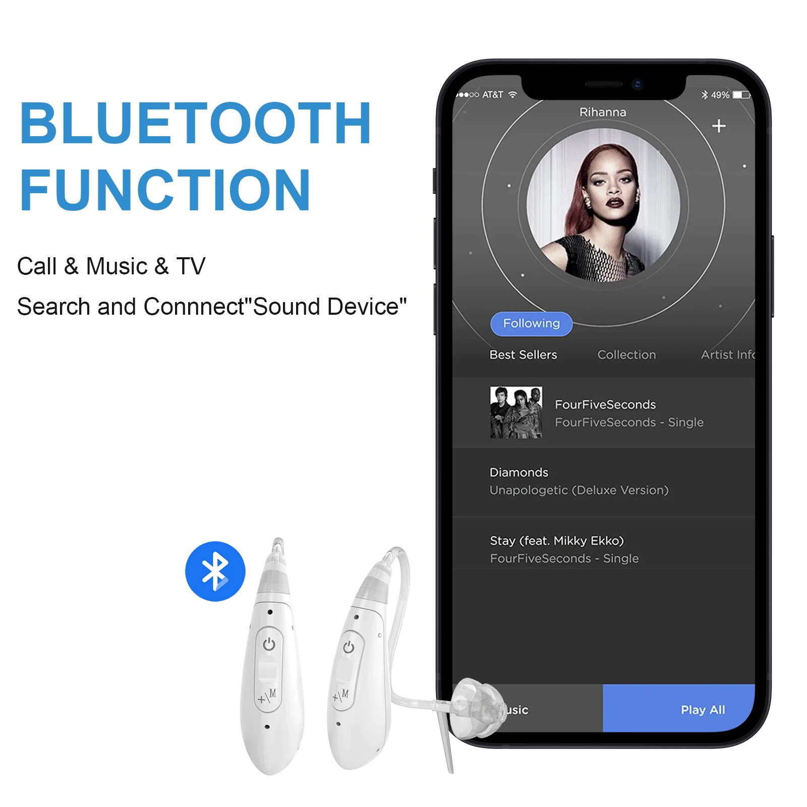 16 Channels Behindtheear Digital Signal Processing Hearing Aids With