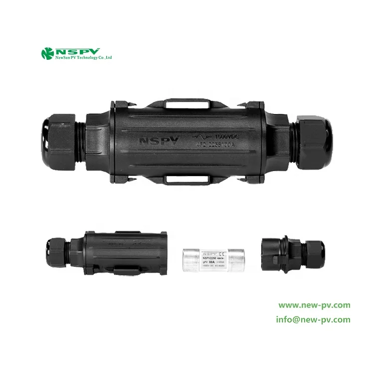 High Quality IP68 Waterproof Solar Fuse Connectors 1500VDC Max. 100A for Power Applications Solar Energy System