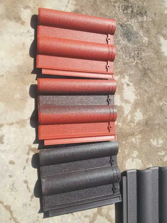 Roofing Sheet Tile Making Machine Cement Roof Dripping Tiles Machinery Concrete Customized Flowing Water ridge Machinery