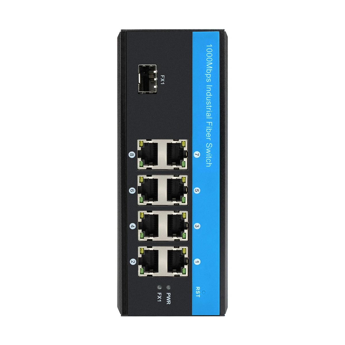 8 Rj45 Ports Lc 48v 1000m Network Industrial Poe 8 Port Switch Buy Sfp Poe Media