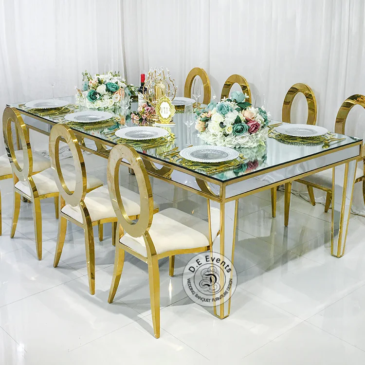 Glass outlet table rental