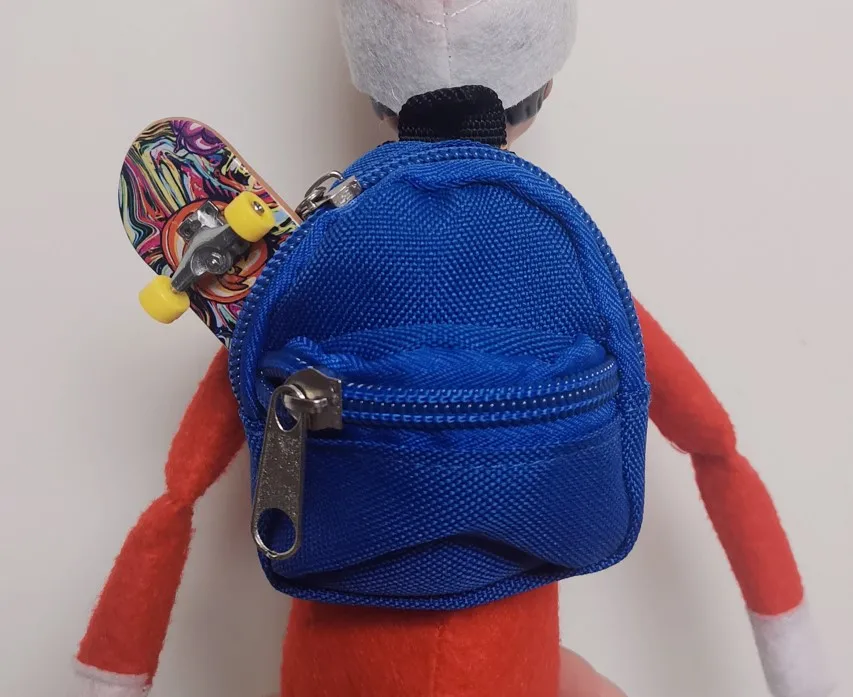 High Quality 1/6 Scale 11.5 Inch Baby Doll Christmas Elf Backpack Bag Colorful Model Toy for 11-12 Inch Dolls