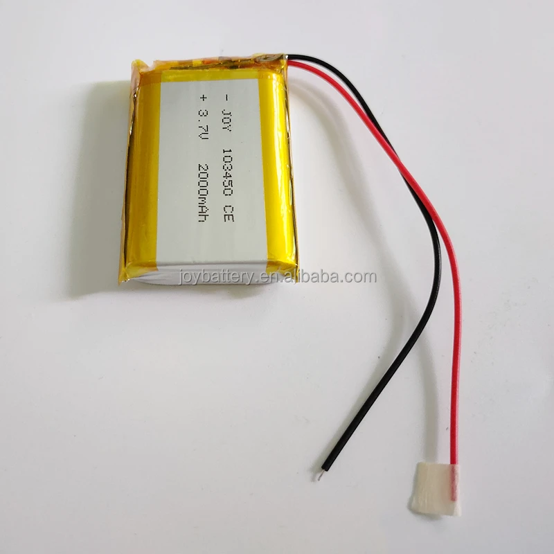 Lithium Ion 103450 3.7v 2000mah Lipo Battery With Pcb In Stock For ...