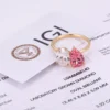 18k gold moissanite