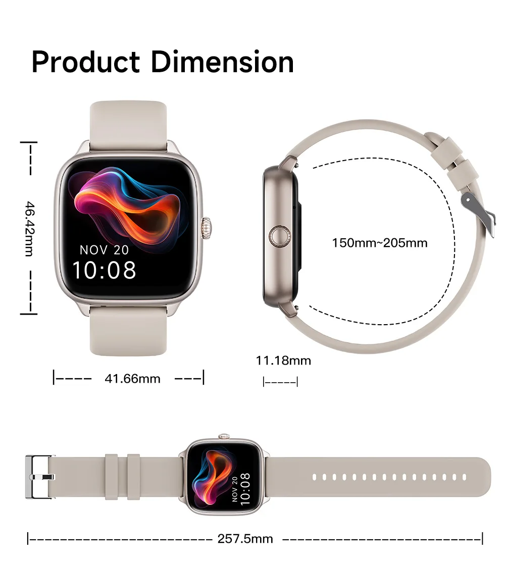 If you are searching for a supplier of a product with perfect quality control and highly competitive prices, which gives you an advantage in expanding your local market, then contact us now! Competitive suppliers of T70 Women Smart Watch 1.72inch Touch Screen IP68 Waterproof Female Health BT Call Sport Fitness Tracker Smart Watch 2026