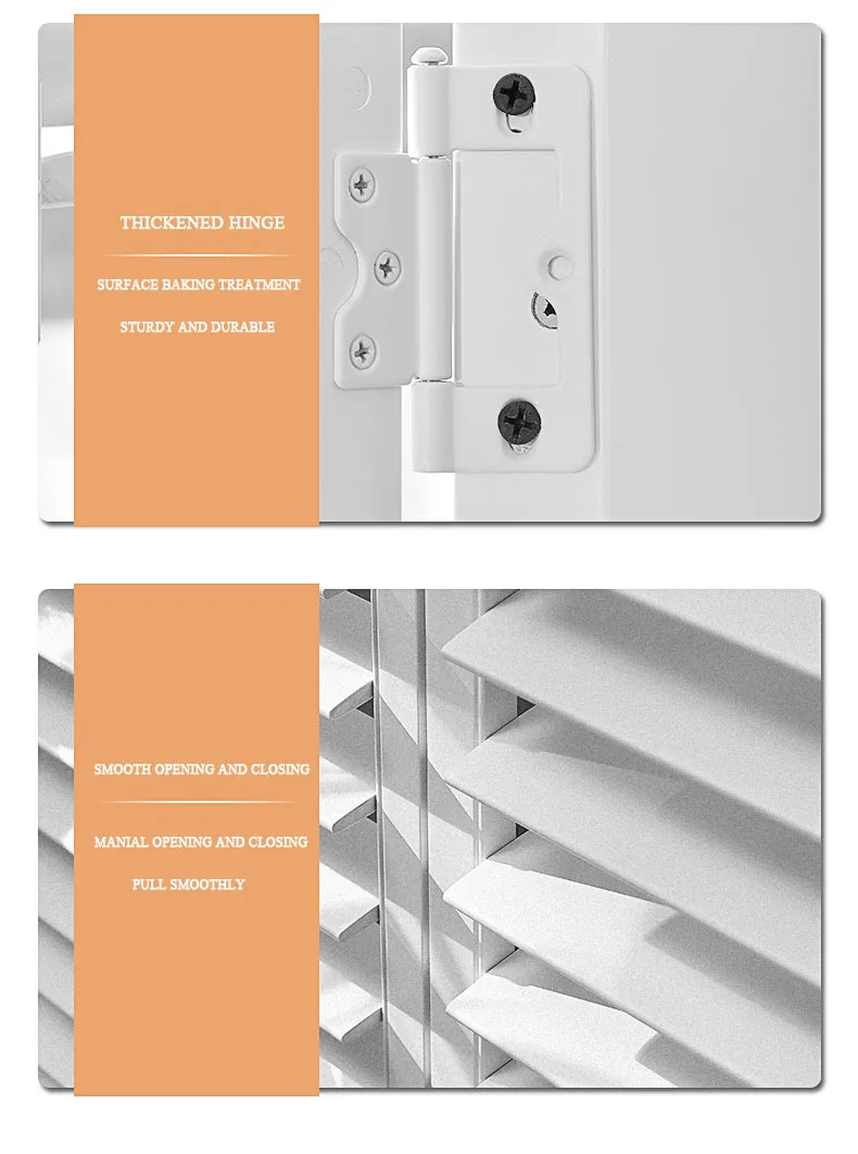 Indoor Wooden Plantation Window Shutter Horizontal Modern UV Protection Plantation Shutters Direct From China Pvc Shutters