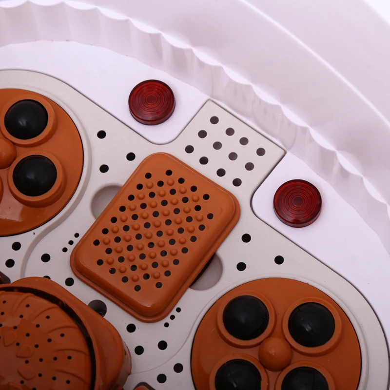 2021 EILISON Multifunction Portable Pedicure Basin Heated Infrared Shiatsu Air Bubble Foot Stone Bath Massager for Spa