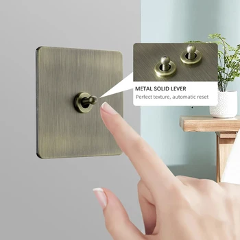 Interruttori Luce Ovali Bronzo Antico OAB3, Prese Spina, Dimmer, Cucina - Foto 9