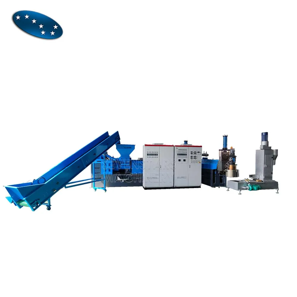 SJ Serie Feuchtes Material Plastikfolie Tüten Granulator Linie / Pelletiermaschine