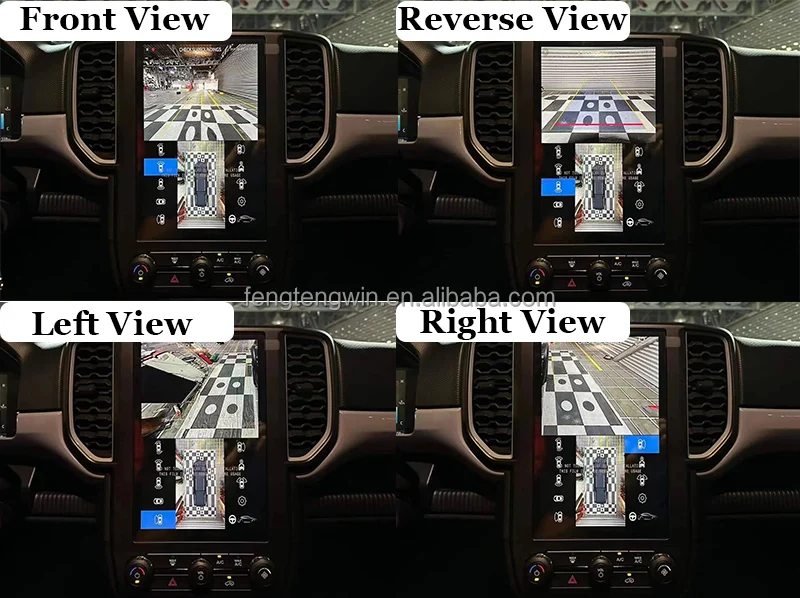 Car Camera Vehicle Parking System for Ford Ranger Raptor Everest F150 Mustang Sync4 3D 360 Degree Panoramic Bird View 2023-2024