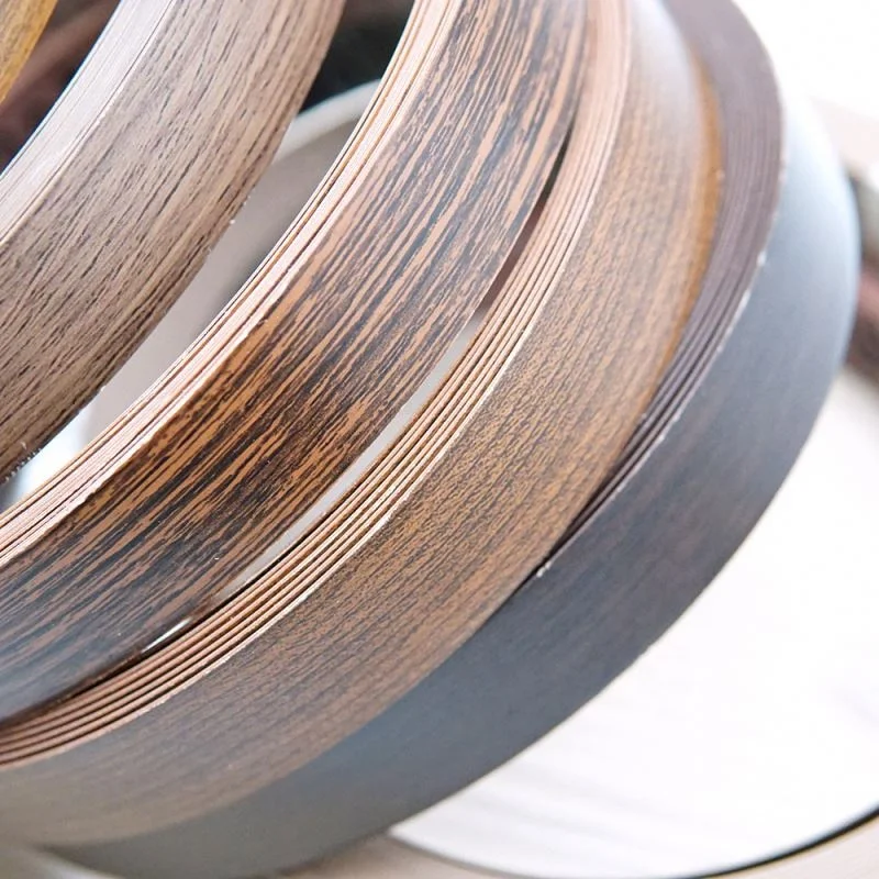 PVC Rubber Countertop Cabinet Edge Banding Tape Plastic Edging Strip for Laminate Flooring ROSH Melamine ABS Metal Acryl