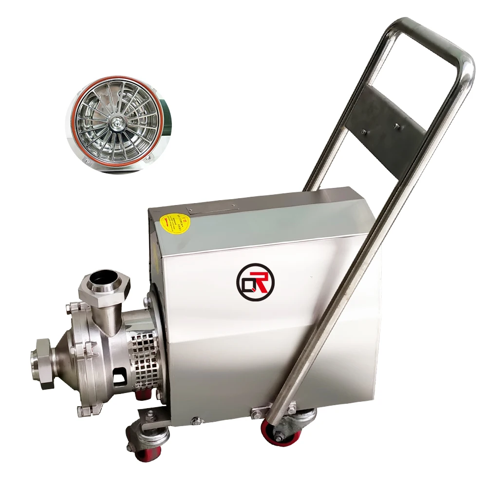 Factory Price 4Kw High Flow Milk Grade Head 80M Liquid Milk Small Sanitary Components Centrifugal Pump Price Milk Pump