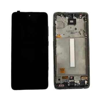 6.5" OLED LCD Screen With Frame Touch Digitizer Assembly For Samsung Galaxy A52s 5G SM-A528B Phone Replacement