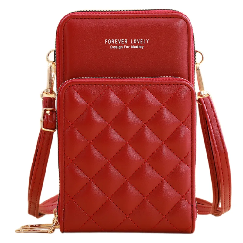 PU Leather Crossbody Phone Bag for Women Mini Sling Pouch, OEM