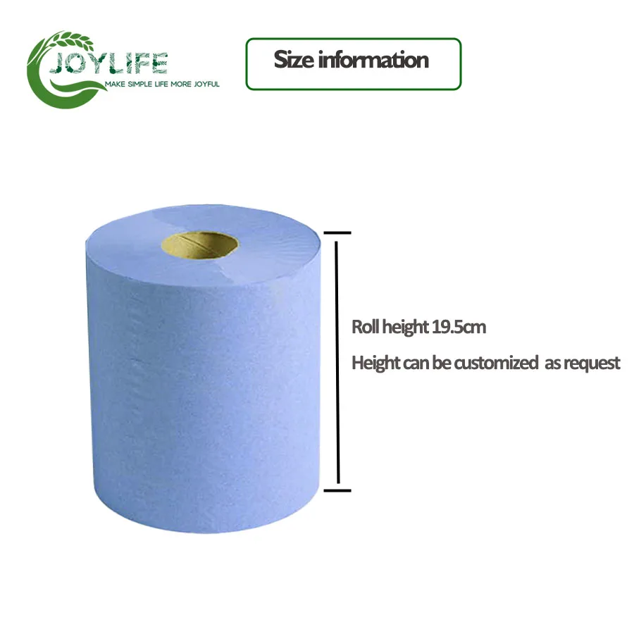 Premium Quality Colored Commercial Industrial Paper Towels Blue Rolls