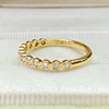 Real solid 10k gold lab diamond ring