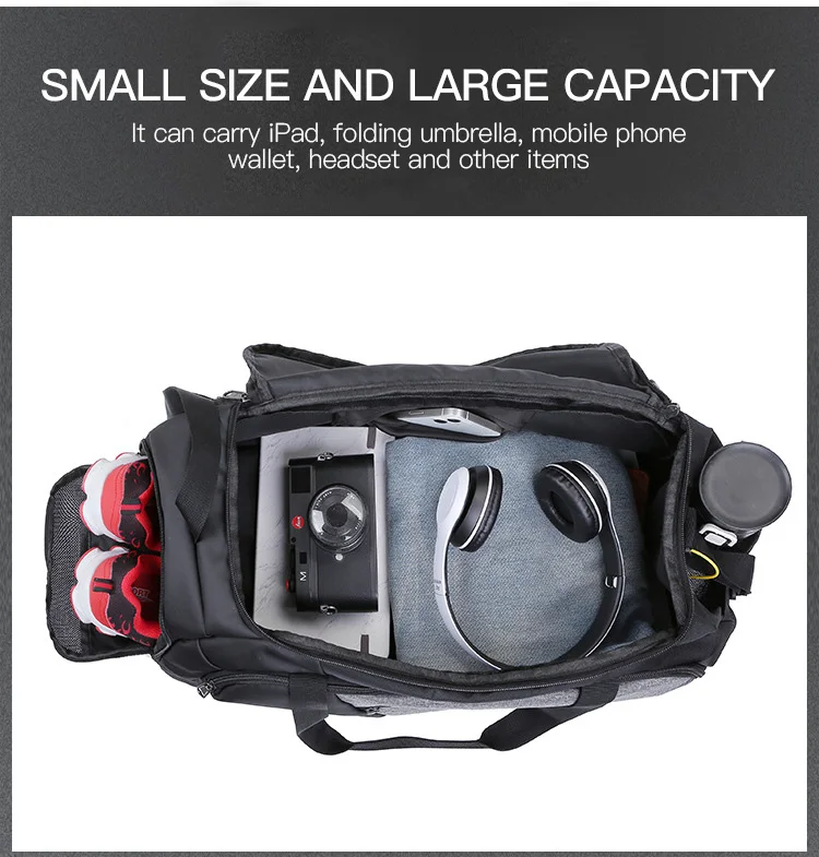 Custom Logo Large Capacity Oxford Men Duffle Yoga Training Fitness ...