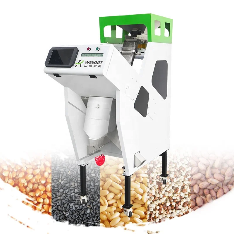 WESORT Mini 6SXZ-30 Color Sorter Efficient Defective Grain Sorting Machine for Wheat White Sesame Soybean Black Sesame Corn