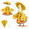 citrouille fantôme chauve-souris jaune-ensemble de 5 pièces