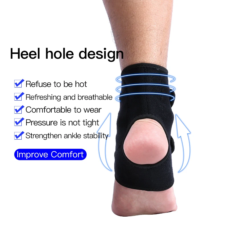 Fashion Adjustable Pressurized Ankle Support Protector Basketball Anti Sprain Ankle Brace Compression Stabilizer Guard for Sport