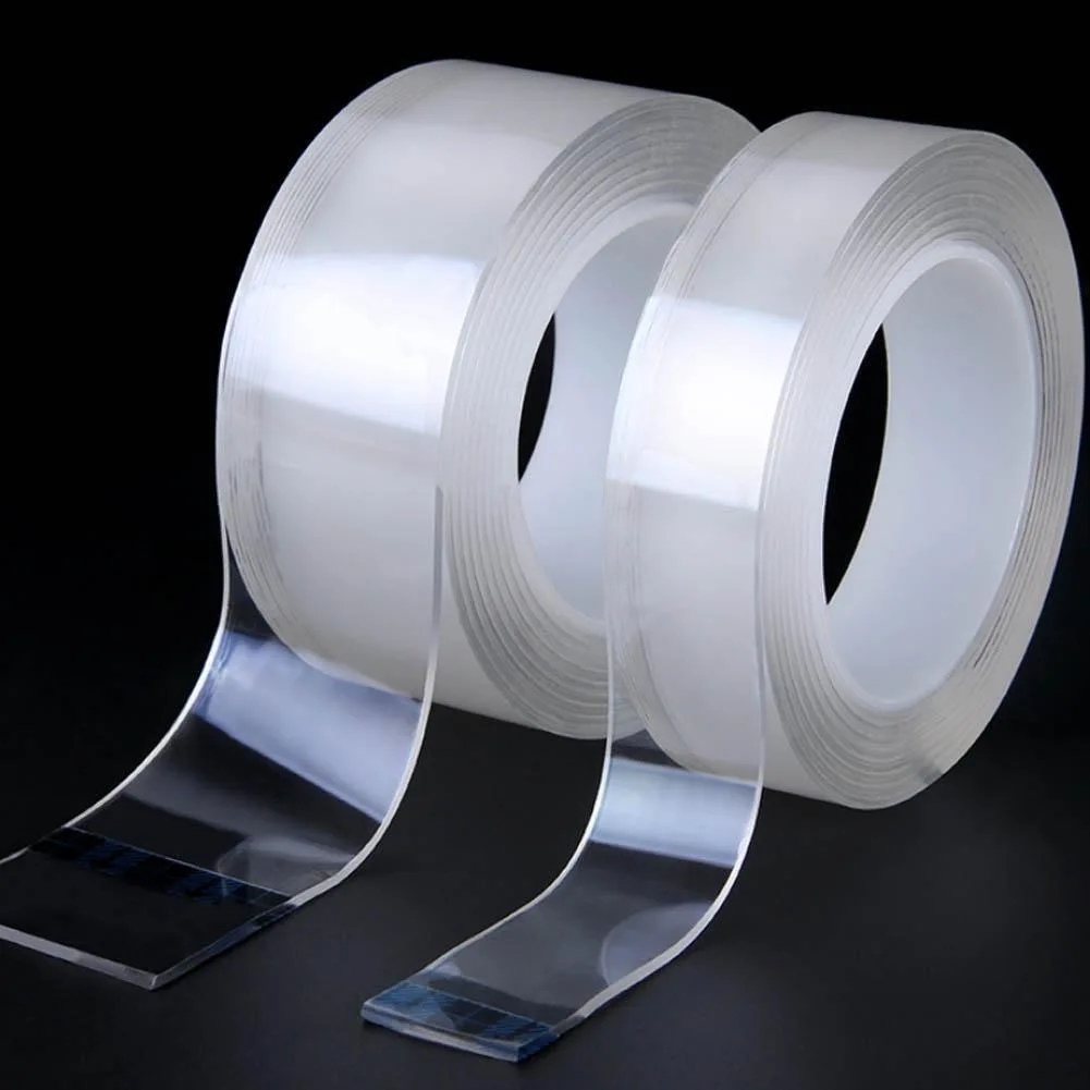 Nano High Viscosity Transparent Double Sided Tape Without Trace For Hook  Hanging, Waterproof