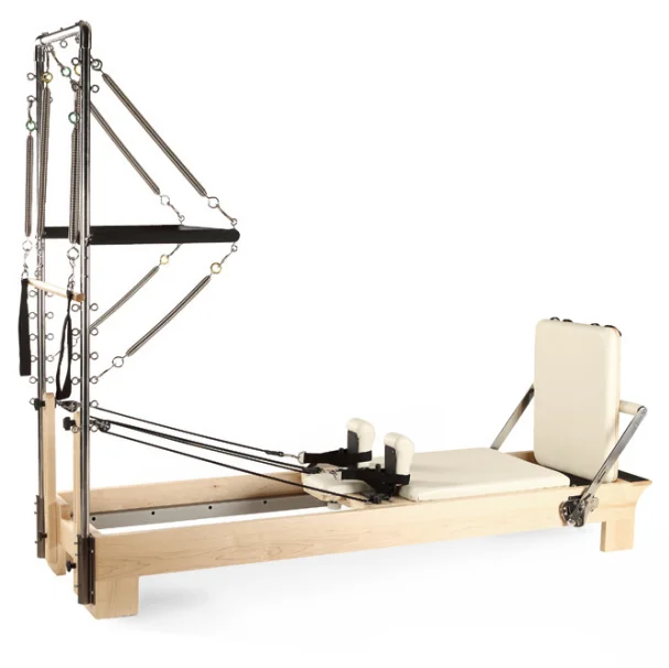 Reformer Pilates Machine Oak Wood Pilates Reformer With Tower Half ...