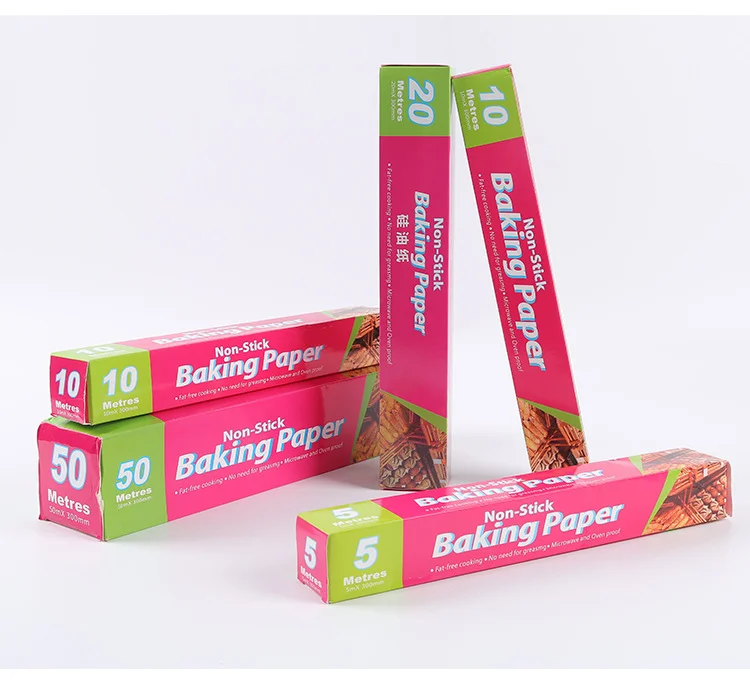High Quality Greaseproof Unbleached Double Side Silicone Coated Paper Roll Custom Cooking Parchment Baking Paper