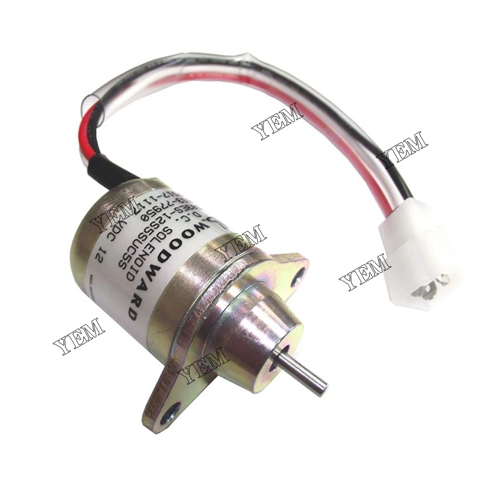 High Performance Fuel Shut Off Solenoid Valve 119653-77950 for Yanmar 3TNE84 3TNE88 4TNE84 Engine