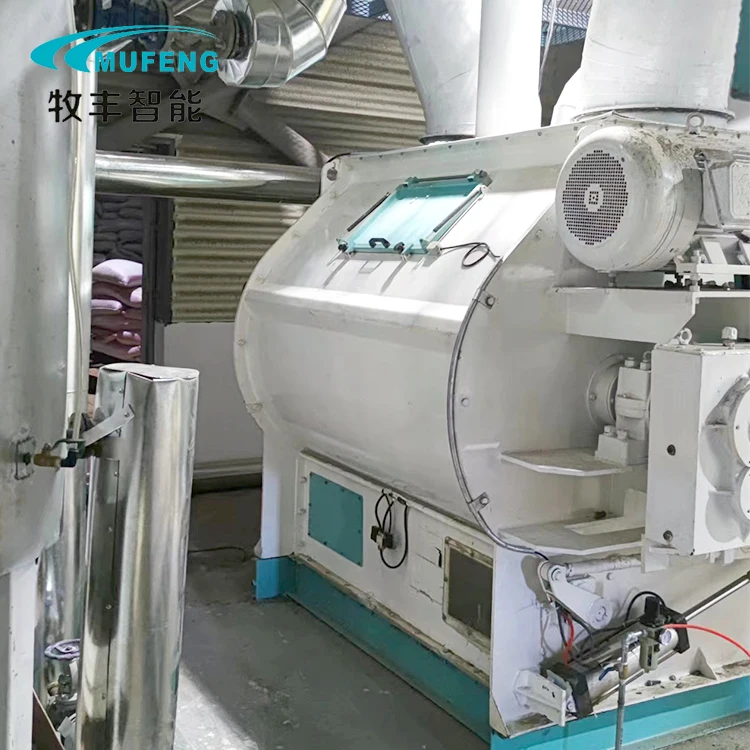 3 Ton 5 Ton Per Hour Double Shaft Paddle Mixer for Dairy Cow Horse Feed Mixer Machine Price