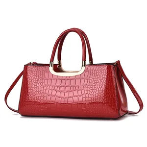 Wholesale Lady Design Bags Luxury Crocodile Leather Bags Fashion Crossbody Bags Women's Leather Handbag for Women Ladies