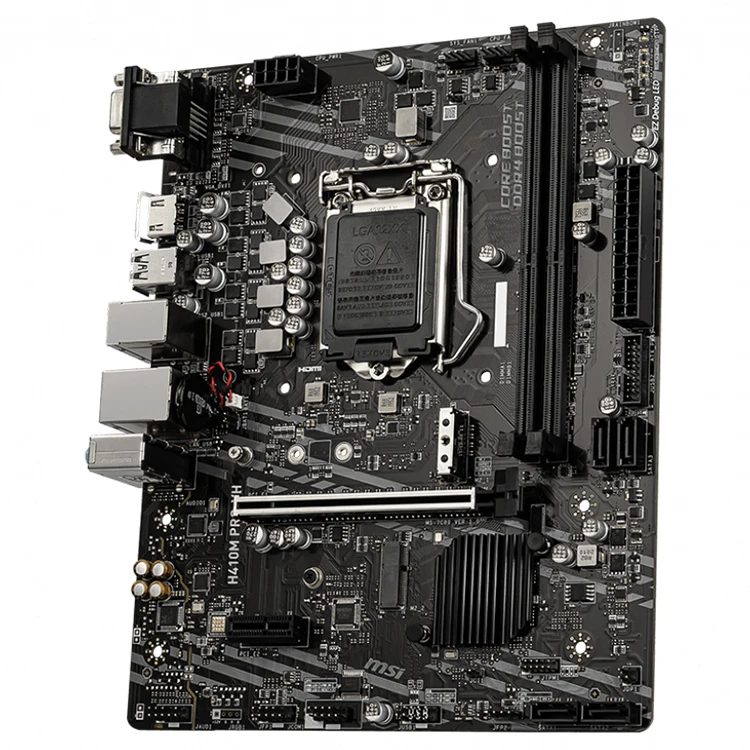 MSI H410M PRO-VH Gaming Motherboard Supports 10th Gen Intel Core