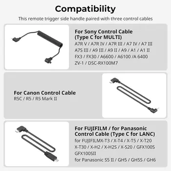 For SmallRig for Sony A7 III/FX3/A6600 for Canon R5II/R5C FUJIFILM X-H2S/X-T5 Compatible Threaded Side Handle Photo Studio detail image