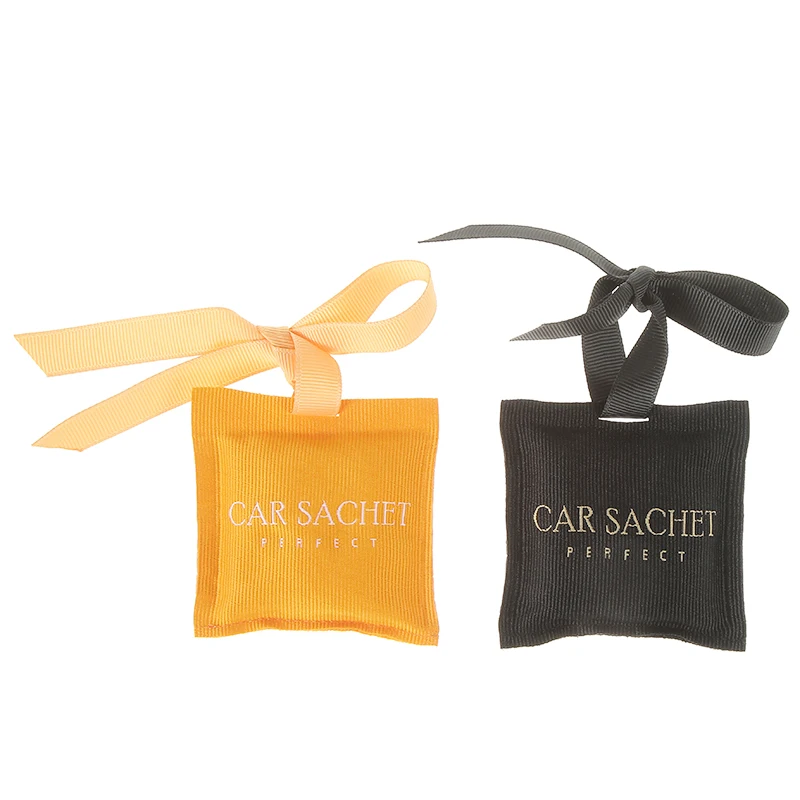 Customize Logo Pattern Scents Elegant Fresh Air Wardrobe Closet Hanging Car Decor Perfumed Fabric Terylene Sachets