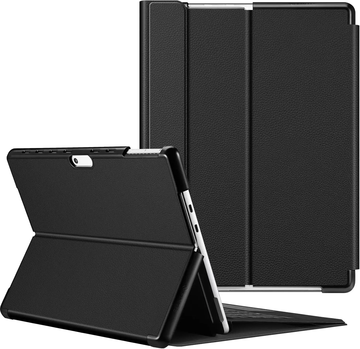 Case 13 Inch Microsoft for Surface Pro 11/10/9 Multiple Angle Viewing Hard Shell Portfolio Cover Compatible Type Cover