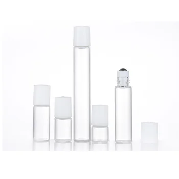 Factory sale empty 1ml 2ml 3ml 5ml 10ml clear glass roller ball bottle for essential oil perfume attar