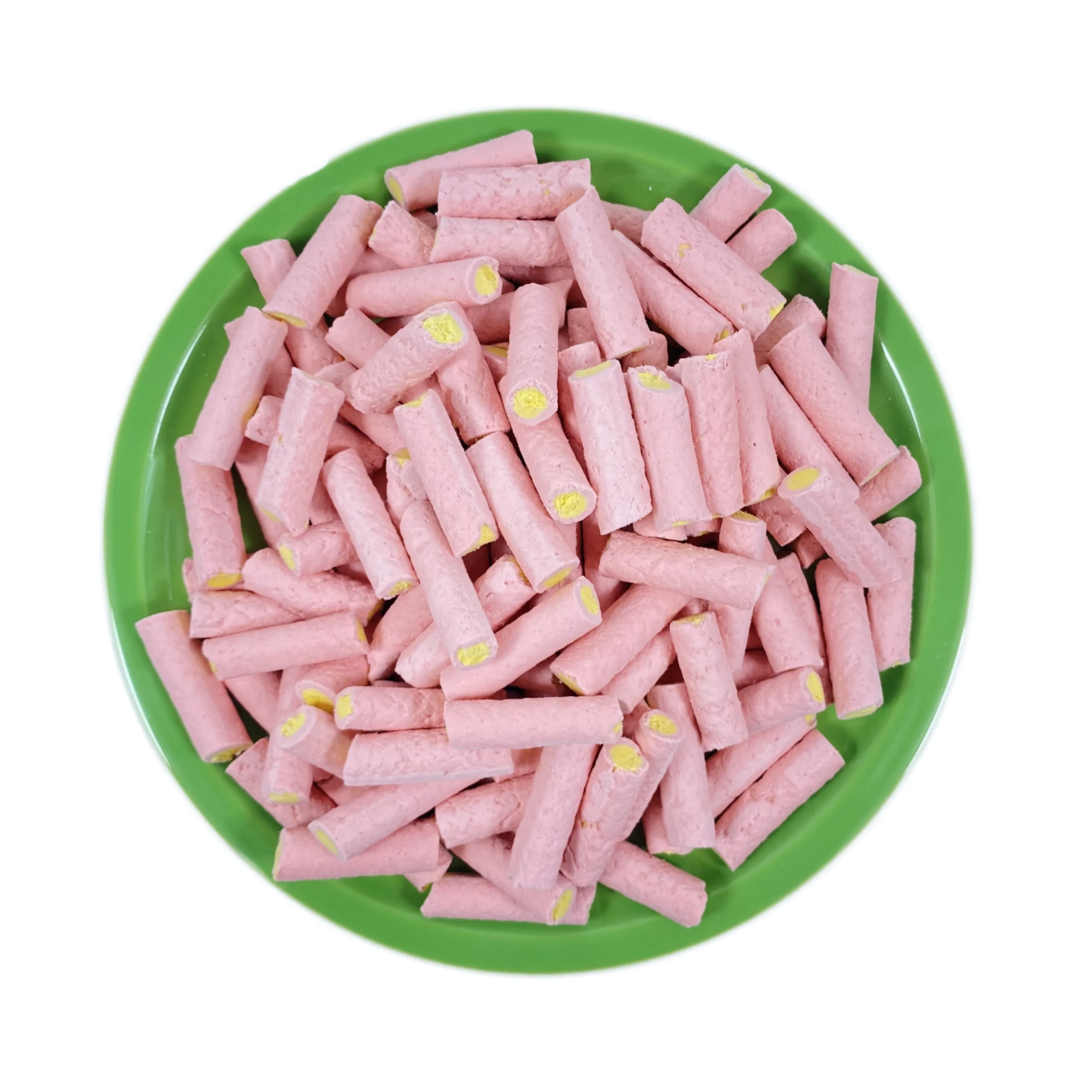 Wholesale Freeze Dried Cranberry & Egg Yolk Stuffed Sticks - Natural High-Protein Pet Treats Antioxidant Dog/Cat Snacks