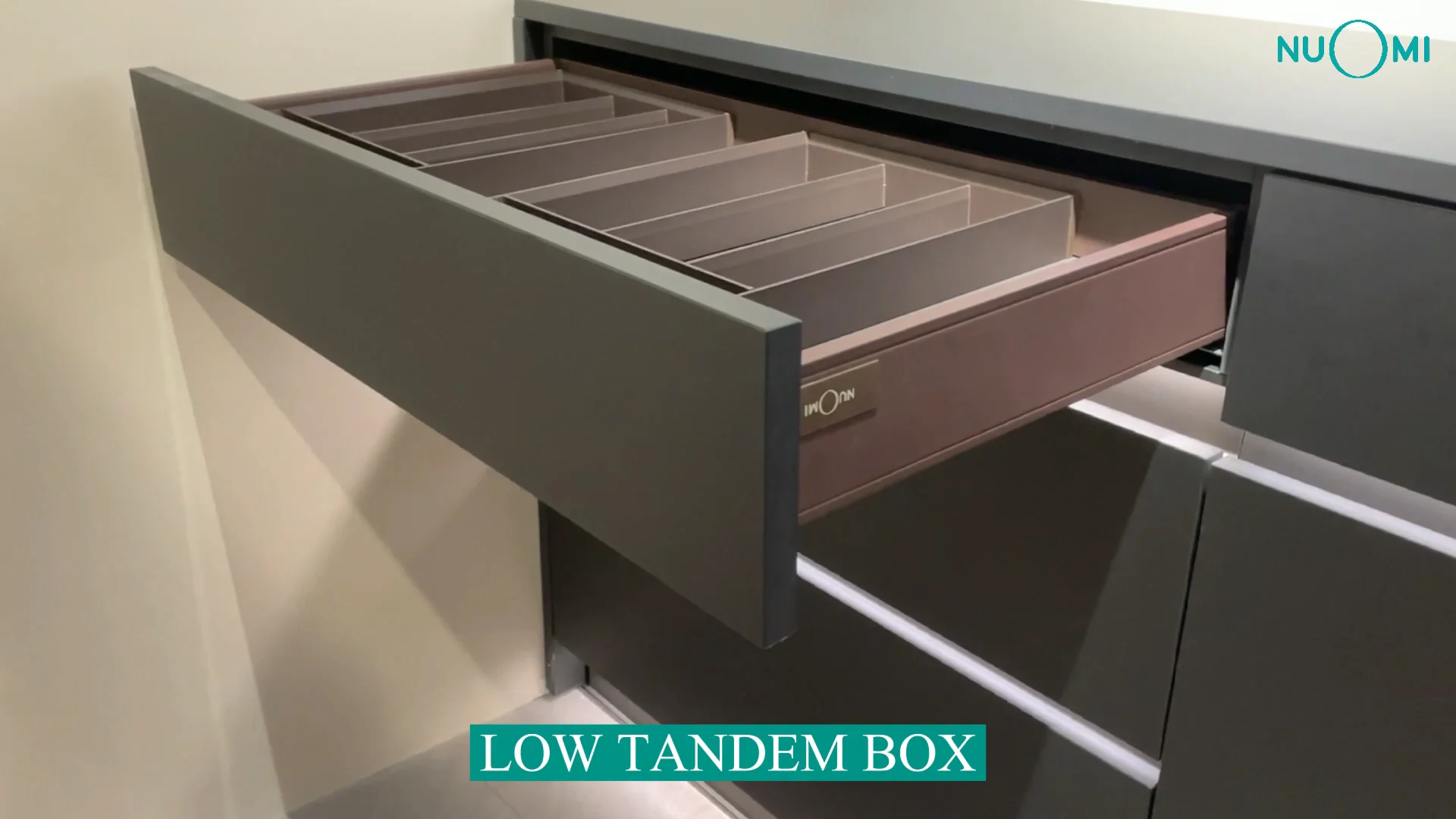 Nuomi Furniture Motion Hardware 135mm Tandem Box Slim Slide Soft