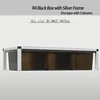 Black box with silver frame (36.6*25.5*18cm)